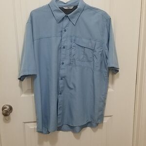 Men's short sleeve button down Xlarge